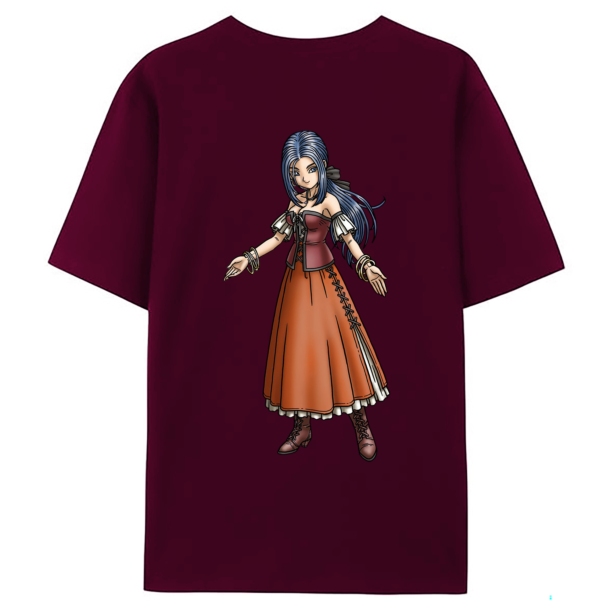 （画像用） ドラゴンクエスト Doragon Kuesuto Dragon Quest レディース半袖Tシャツ(バックプリント)